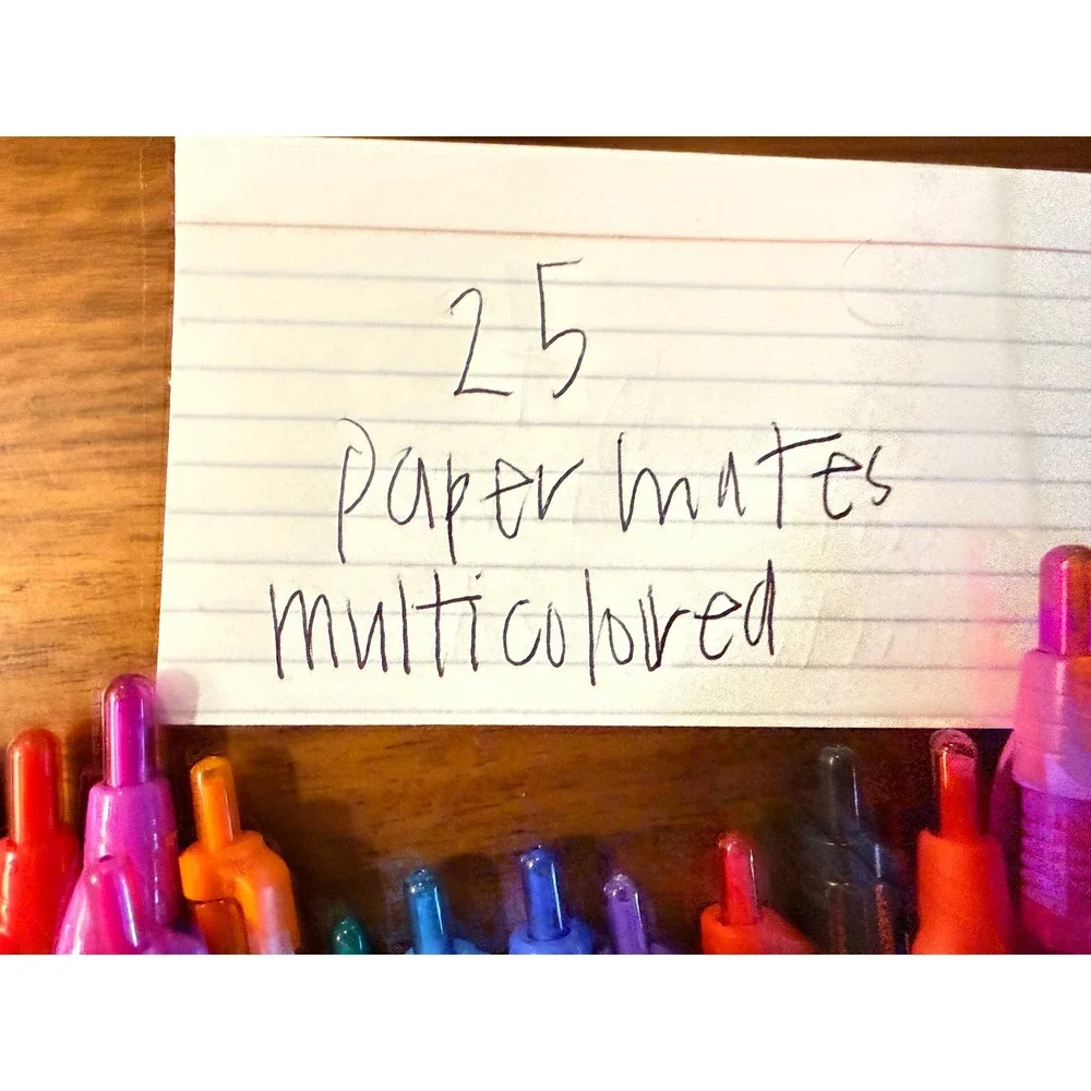 Paper Mate Profile & InkJoy Retractable Ballpoint Pens Multicolored Lot of 25